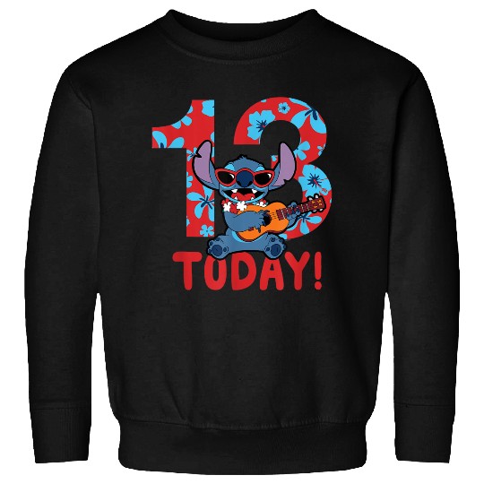 Disney Lilo Stitch Tropical Birthday 13 Years Old Today Sweatshirts