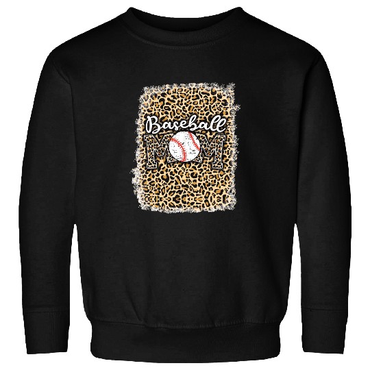 Baseball Gift Softball Baseball Mom Leopard Tee Mothers Day 3 3 Sweatshirts