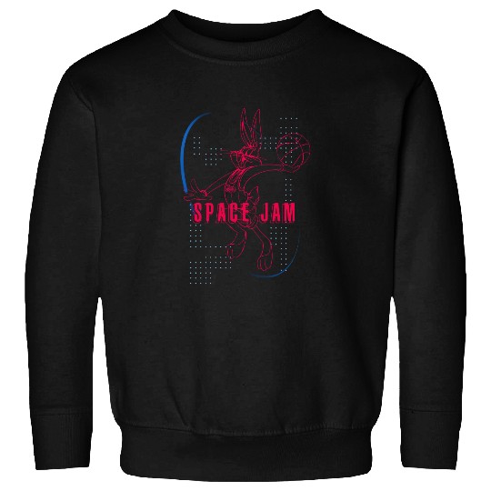 Space Jam New Legacy Short Sleeve Sweatshirt- Looney Tunes Tune Squad Bugs Bunny Sweatshirt
