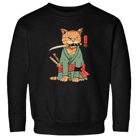 Cat Paws Zoro Cat Warrior Sweatshirts