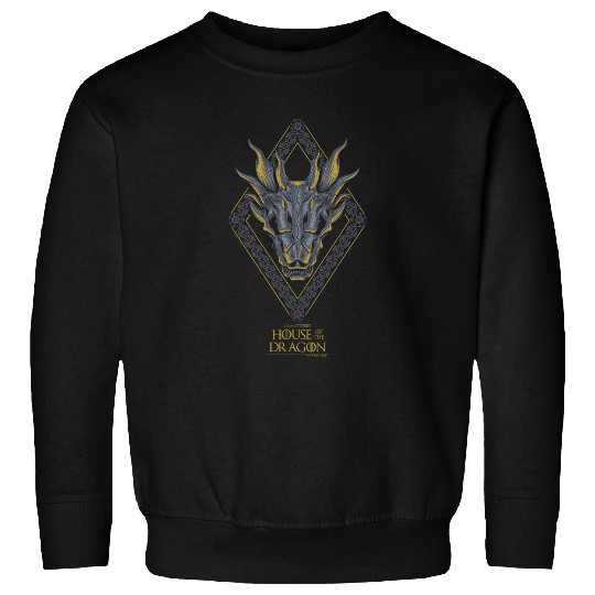 Dragon Animals Skeletons Skulls House of the Dragon Diamond Design Skull Silhouette Skull Sweatshirts