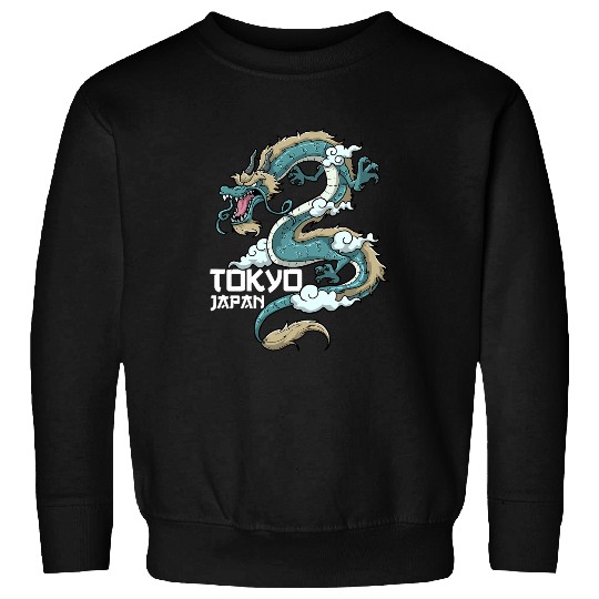 Dragon Animals Dragons Tokyo Japan Dragon Sweatshirts