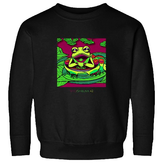 Frog Gift entertaining Frog Amphibia Sweatshirts