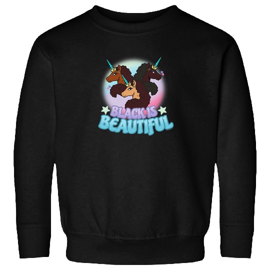Unicorns Afro Unicorns Black Is Beautiful V2 Sweatshirts