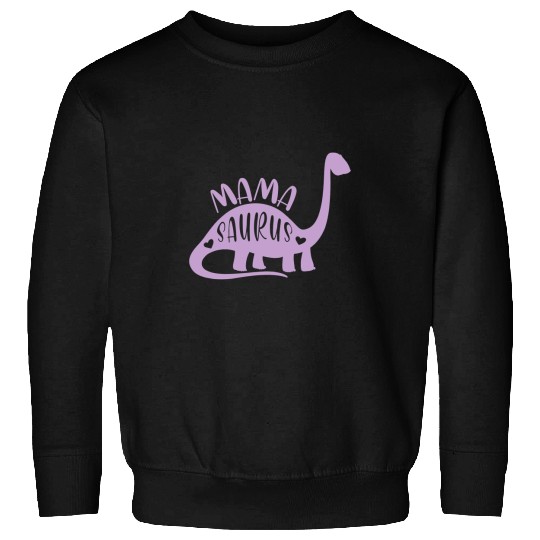 Dinosaur Dino Cute Purple Dinosaur Mamasaurus Sweatshirts