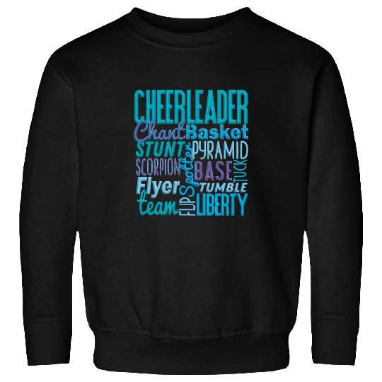 Cheerleader Gift Gift Blue Cheer Moves Cheerleading Coach Sweatshirts
