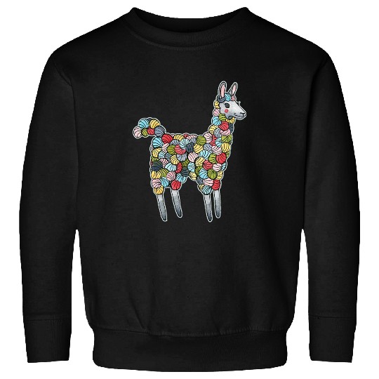 Lama Llama Multicolor Polka Dot Llama International Dot Day Sweatshirts