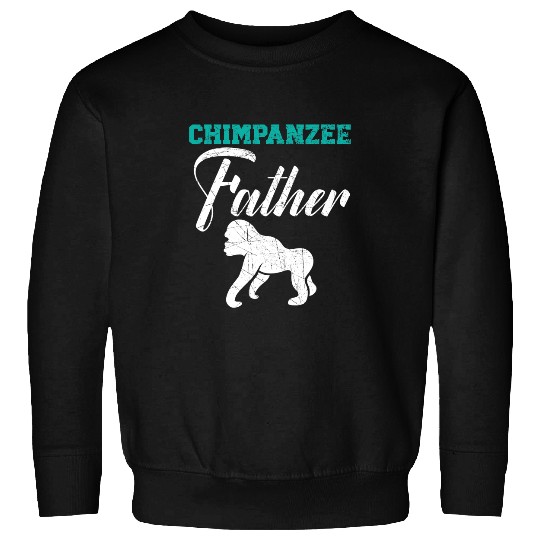 Monkey Lover Mens Chimpanzee Father Monkey Lover Wildlife Animal Zookeeper Sweatshirts