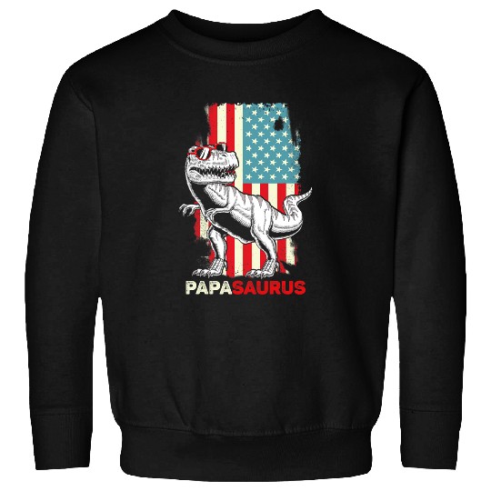 Dinosaur Dino Papasaurus Rex Dad Papa Dinosaur TRex Papa Saurus 6 Sweatshirts