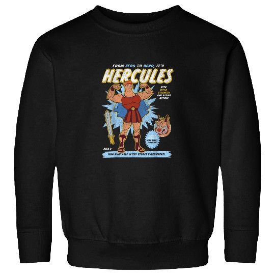 Disney Hercules Action Figure Poster Sweatshirts