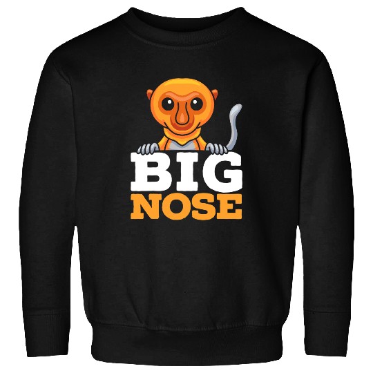 Monkey Lover Big Nose Proboscis Monkey Ape Wildlife Animal Zookeeper Sweatshirts