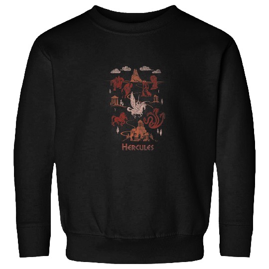 Disney Hercules Titan Map Sweatshirts