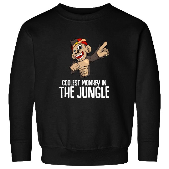 Monkey Lover Coolest Monkey In The Jungle Sweatshirts