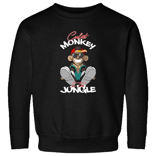 Monkey Lover Coolest Monkey In The Jungle 2 Sweatshirts