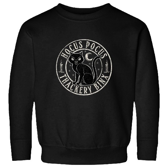 Disney Hocus Pocus Thackery Binx Big Cat Celestial Circle Sweatshirts