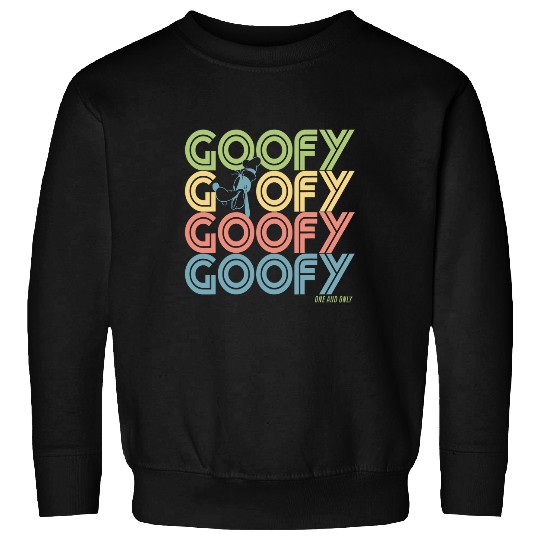 Disney Goofy Retro Name Stack Sweatshirts