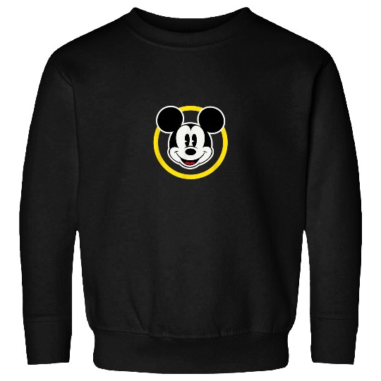 Amazon Essentials Disney Smiling Mickey In Yello Sweatshirts