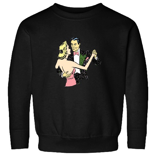 1940s dancing couple vintages style ballroom distressed PRINT Sweatshirts