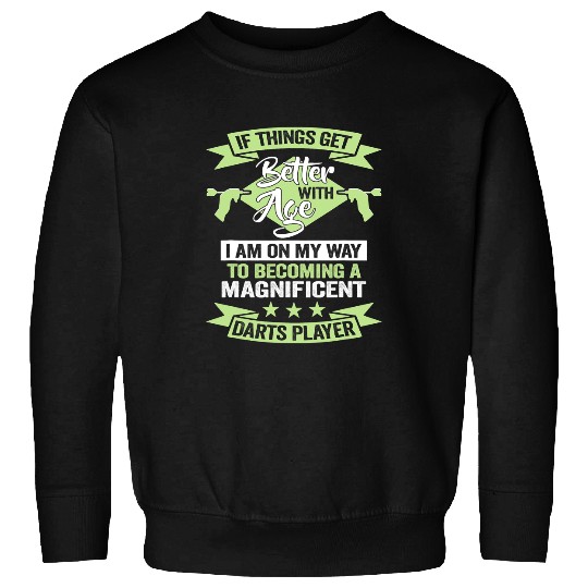 A magnificent Darts Player Dart Team Birthday Dart Player Sweatshirts