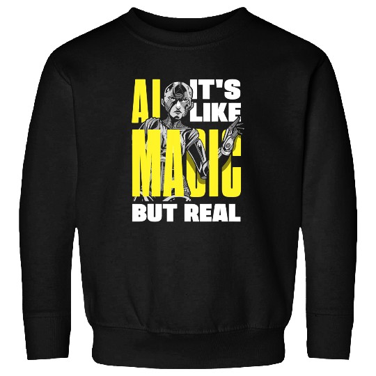 Ai Its Like Magic But Real Computer Science 2 Sweatshirts