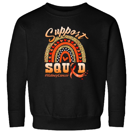 Kidney Disease Support Squad Dark Blue Ribbon Sweatshirts