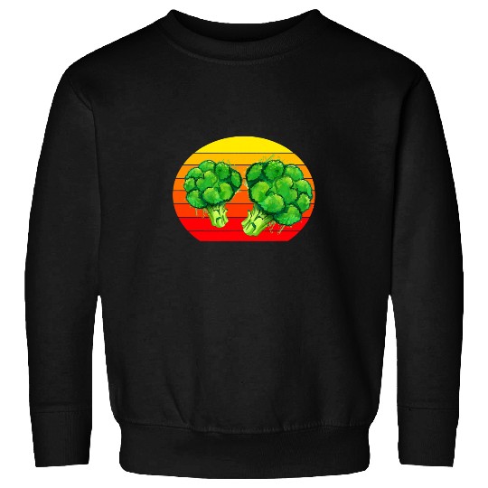 Beautiful Broccoli Sunset Sweatshirts