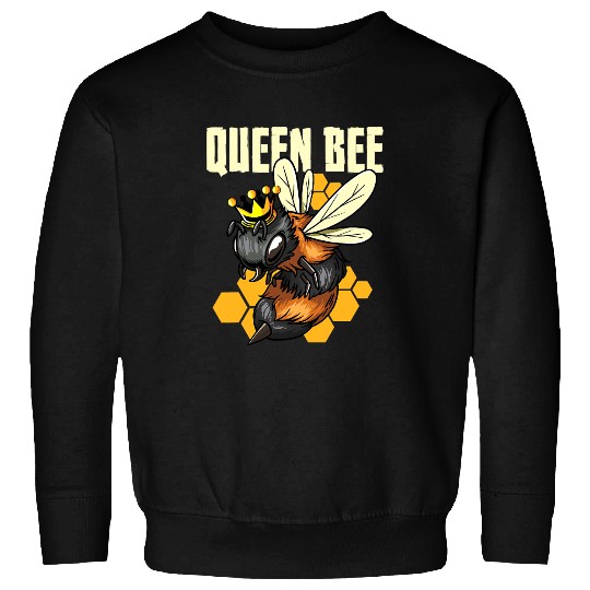 Bee Beekeeping Queen Bee Honey Bee With Crown Queen Beekeeper 449 Beekeeper Sweatshirts