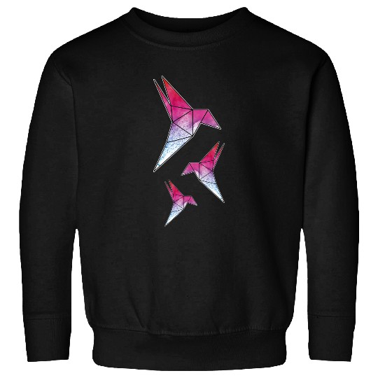 Hummingbird Origami Bird Sweatshirts