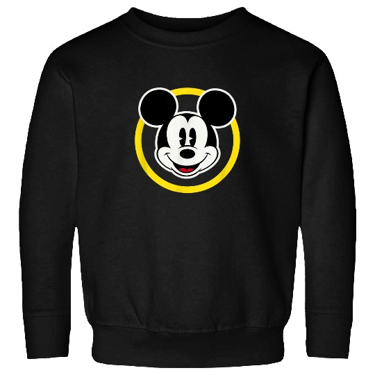 Amazon Essentials Disney Smiling Mickey in Yello Sweatshirts