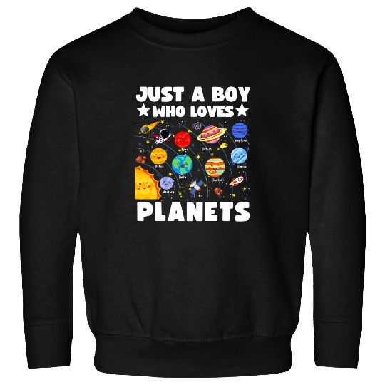 Astronauts Boy Solar Planets Orbit Educational Astrology Space System Sweatshirts