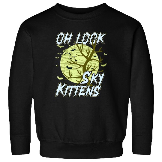 Bat Lovers Oh Look Sky Kittens Halloween Bat Costume Sweatshirts