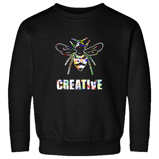 Bee Beekeeping Creative Color Splash Cool Be Creative Bee 291 Beekeeper Sweatshirts