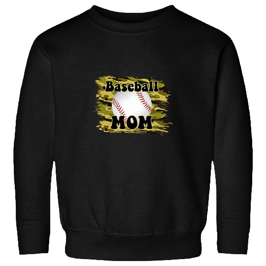 Baseball Gift Bleached Baseball Mom Cheetah Leopard Baseball Mothers Day Sweatshirts