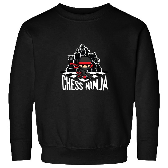 Funny Chess Ninja Chess Player And Chess Club 3 Sweatshirts