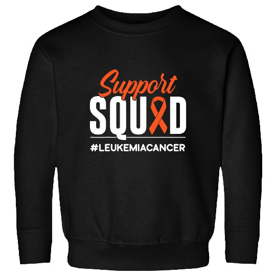 Leukemia Survivor Support Squad Leukemia Cancer Awareness Gift Sweatshirts