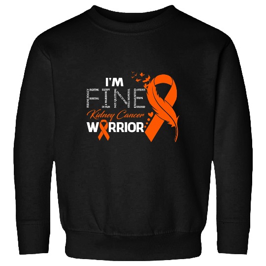 Kidney Disease Warrior Im Fine Feather Sweatshirts
