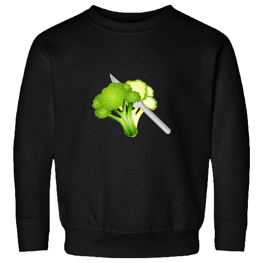Bright green broccoli rose illustration Sweatshirts