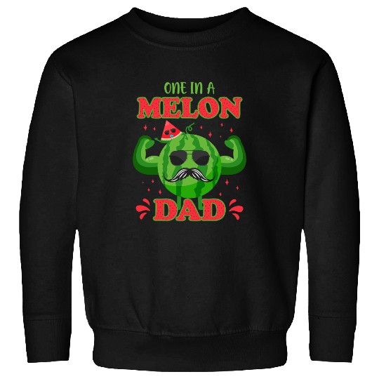 Cute One In A Watermelon Dad Funny Summer Sweatshirts