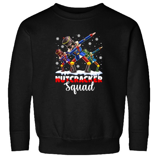Dabbings Nutcracker Squad Deez Nuts Funny Christmas Pajamas Sweatshirts
