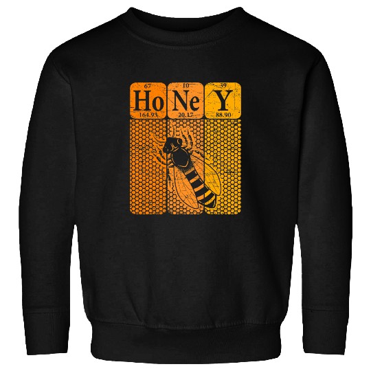 Bee Beekeeping Honey Periodic Table Elements Beekeeper Retro Apiarist 4 Beekeeper Sweatshirts