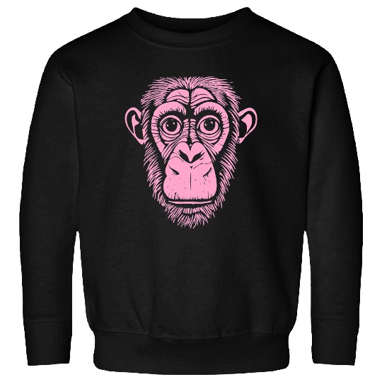 Light Pink Chimpanzee Ape Not Monkey Cute Chimp Sweatshirts