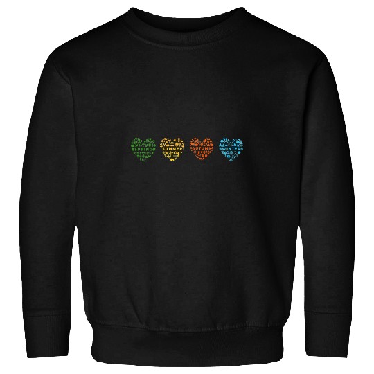 Seasons 4 hearts spring summer autumn winter season Sweatshirts