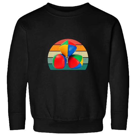 Juggler Balls Skittles Circus Concentration Skill Juggling Sweatshirts