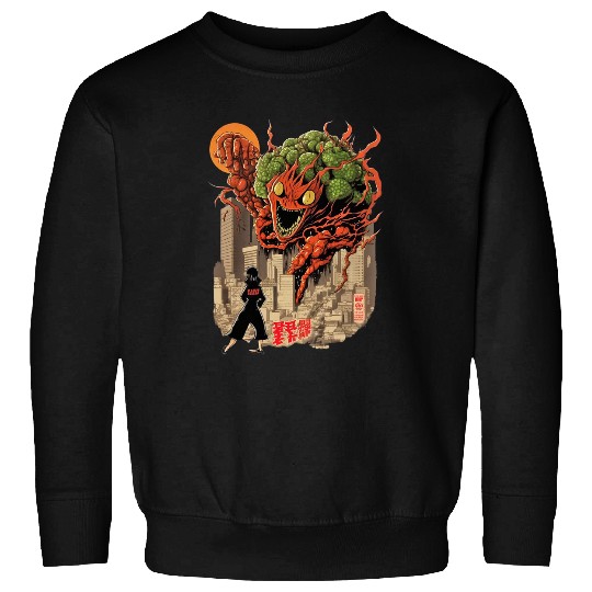 Japan Kaiju Broccoli Vegetable Anime Sweatshirts