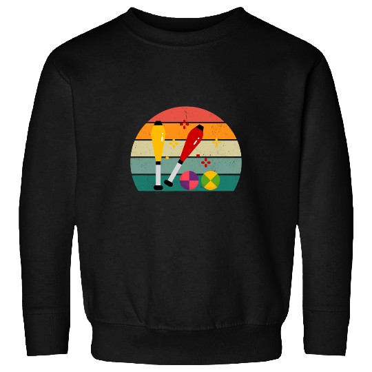 Juggler Balls Skittles Circus Concentration Skill Juggling 3 Sweatshirts