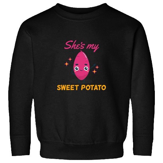 Shes My Sweet Potato You Bet I Yam Couples Thanksgiving Sweatshirts