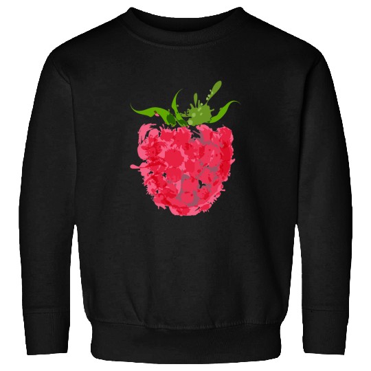 Raspberry Tee Drawing Fruit Painting Gift Women Men Sweatshirts