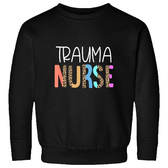 Nursing Trauma nurses Bohemian Cheetah Leopard Print Pattern Sweatshirts