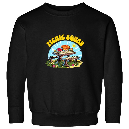 Picnic Squad Picnic Table Picnic Birthday Party Summer 3 Sweatshirts