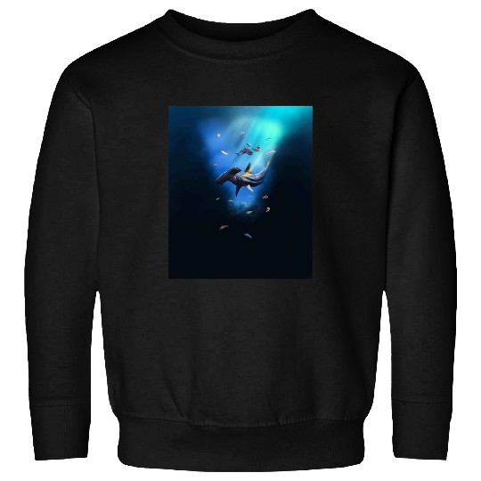 Ocean Shark Hammerhead Shark Underwater Ocean Sweatshirts